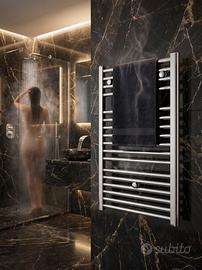 Scaldasalviette cromato 1500x450 termoarredo bagno