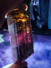 Rubellite tormalina cristallo naturale multicolore