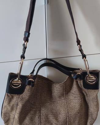 Borsa BORBONESE in vera pelle scamosciata