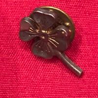 Spilla vintage quadrifoglio marchio BALLOU REG’D