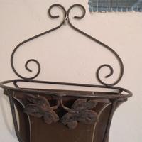 vaso da parete decorativo in metallo 