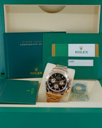 ROLEX DAYTONA 116505 ORO ROSA 2017 FULL SET