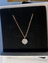 Collana con moissanite 2 CT