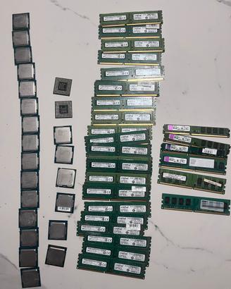 Lotto ram ddr3 e intel i3