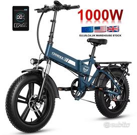 Bicicletta elettrica 1000watt con acceleratore nuo