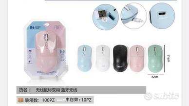 Mouse Wireless e Bluetooth Ricaricabile