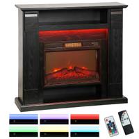 HOMCOM Camino Elettrico con Cornice Effetto Fiamma