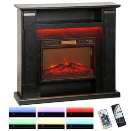 HOMCOM Camino Elettrico con Cornice Effetto Fiamma