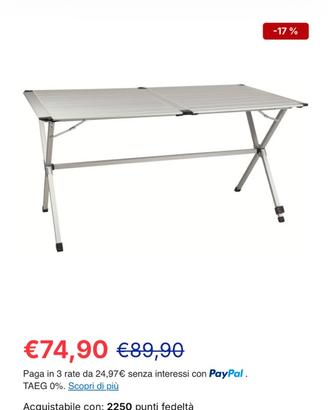 Tavolo campeggio