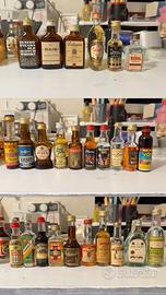Collezione 100 bottigliette mignon vintage liquori