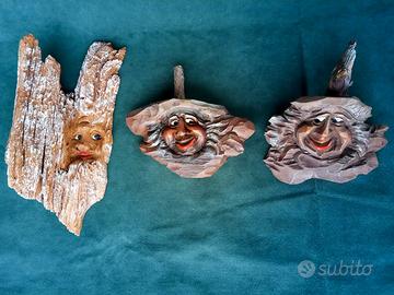 Tradizionale Hand Carved Folk di montagna