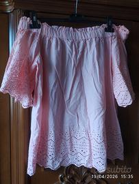 Camicetta donna in pizzo San Gallo