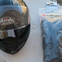 Casco-airoh-sc66 carbon-kevlar+guanti dainese-jeri