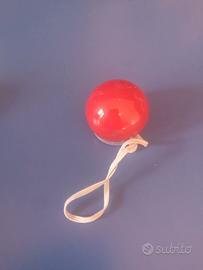 Naso da clown rosso con luce LED