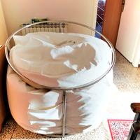 Pouf per studio fotografico newborn + supporto