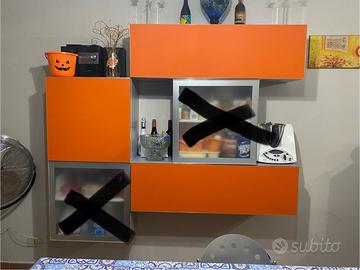 Dispensa Lube con vetro arancione