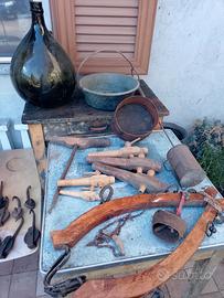 Oggetti vintage in stile rustico 