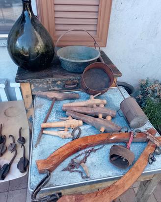 Oggetti vintage in stile rustico 