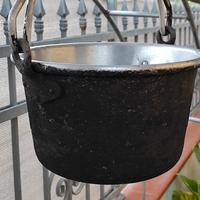 paiolo vintage con manico 