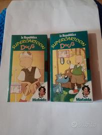 2 VHS  DOUNG SUPERCARTOON MAFALDA