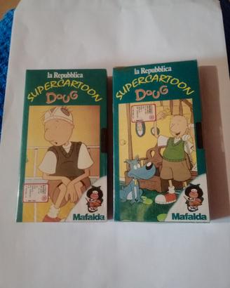 2 VHS  DOUNG SUPERCARTOON MAFALDA