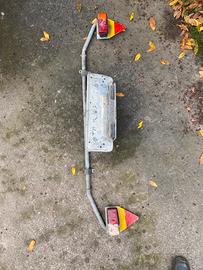 Portatarga rimorchio con fanaleria