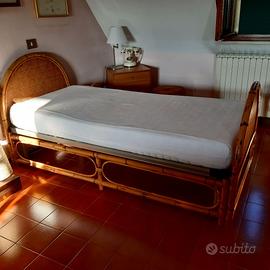 letto completo in vimini