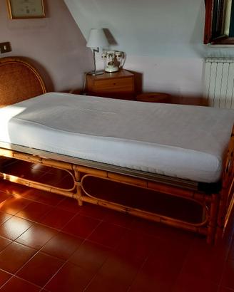 letto completo in vimini
