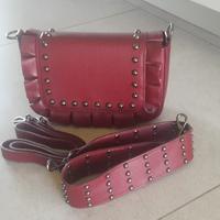 Borsa vera pelle bordeaux tracolla Anima