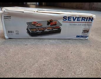 Raclette grill elettrica con padelle antiaderenti