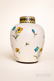 Vaso in ceramica Art Déco – L. Dagé, Francia 1920s