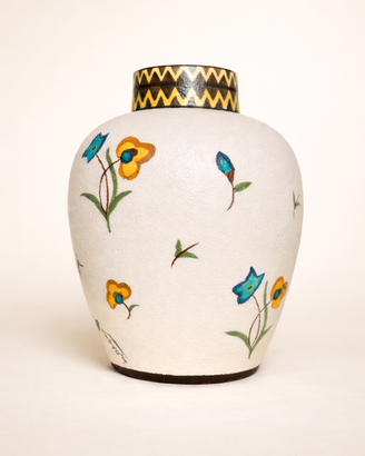 Vaso in ceramica Art Déco – L. Dagé, Francia 1920s