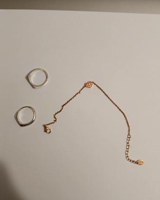 bracciale e anelli 