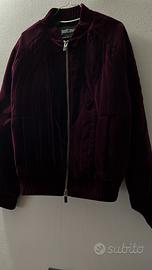 Blouson Just Cavalli in velluto color Vino