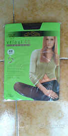 5 paia di collant OMSA VELOUR 40 mis. 2 col. Moro