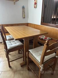 TAVOLO e Panca+Sedia per STUBE