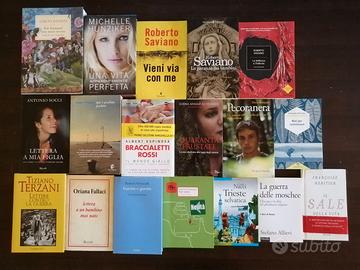 Lotto 18 libri SAVIANO TERZANI DANDINI FALLACI...