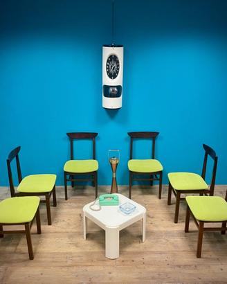 6 SEDIE SCANDINAVE MIDCENTURY IN TEAK MASSICCIO