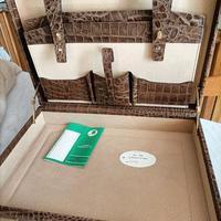 Valigia 24 ore in pelle coccodrillo