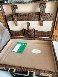 Valigia 24 ore in pelle coccodrillo