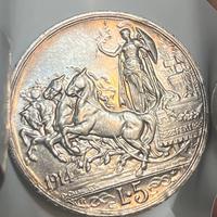 5 Lire 1914 Quadriga