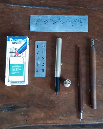 Set Scrittura e Disegno Tecnico Vintage 