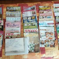 n. 30 riviste punto croce uncinetto maglia ricamo