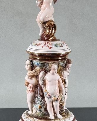 Vaso ornamentale o Pot-Pourri con coperchio