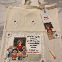Borsa tela insegnante