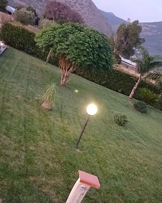 si eseguono lavori di giardinaggio 