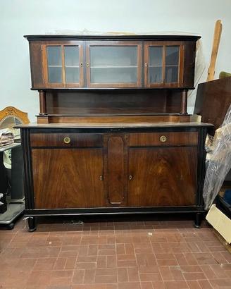 CREDENZA SOGGIORNO VINTAGE CON VETRINA