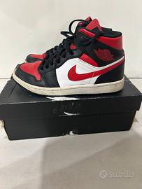 Nike jordan one high rosse e nere unisex 40
