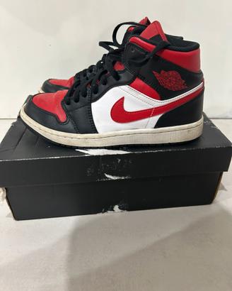 Nike jordan one high rosse e nere unisex 40