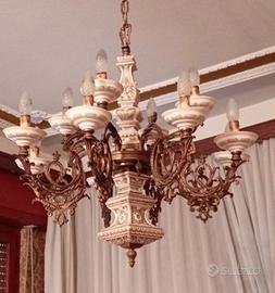 Lampadario in Limoges  12 luci